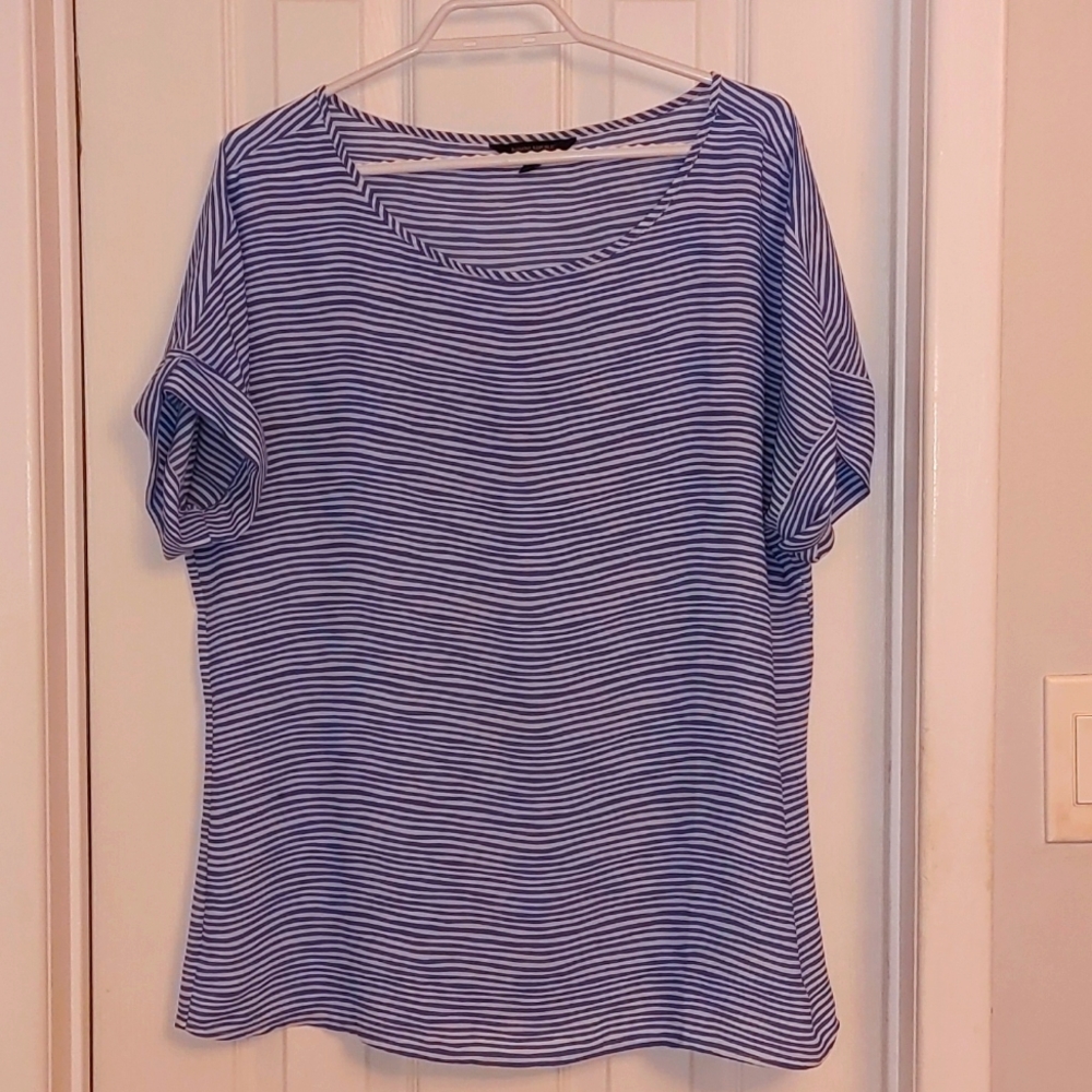 Women's banana Republic striped blouse Large